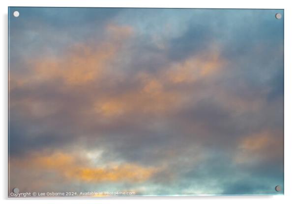 Evening Sky 2 Acrylic by Lee Osborne