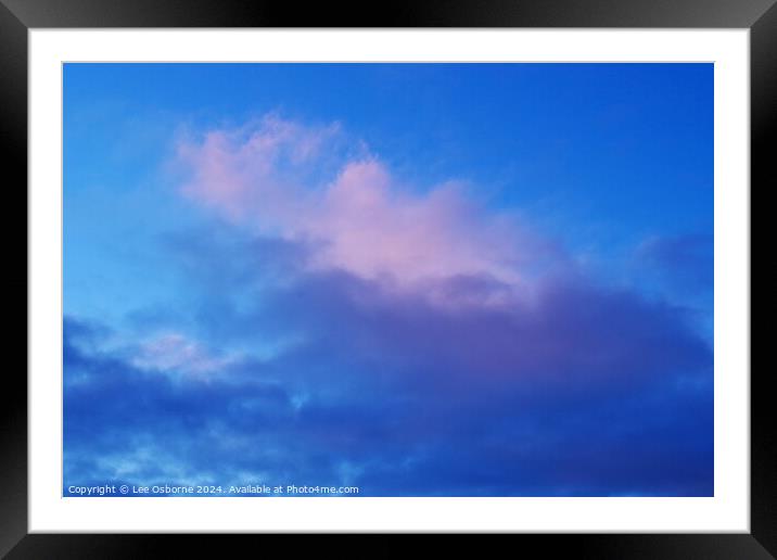 Evening Sky 3 Framed Mounted Print by Lee Osborne