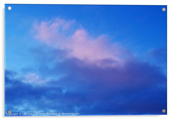 Evening Sky 3 Acrylic by Lee Osborne