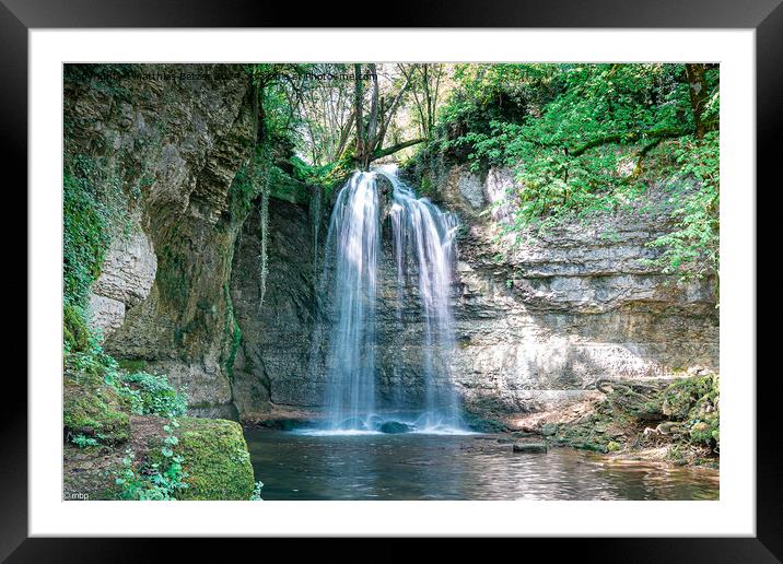 Cascade of the Rock Framed Mounted Print by Matthias Betzer