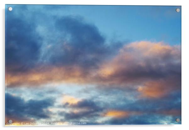 Evening Sky 8 Acrylic by Lee Osborne