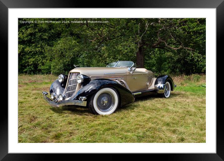 Stunning Classic Car Framed Mounted Print by Tom McPherson