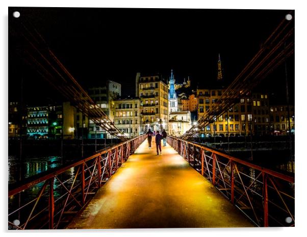 the saint vincent bridge in Lyon Acrylic by Matthias Betzer