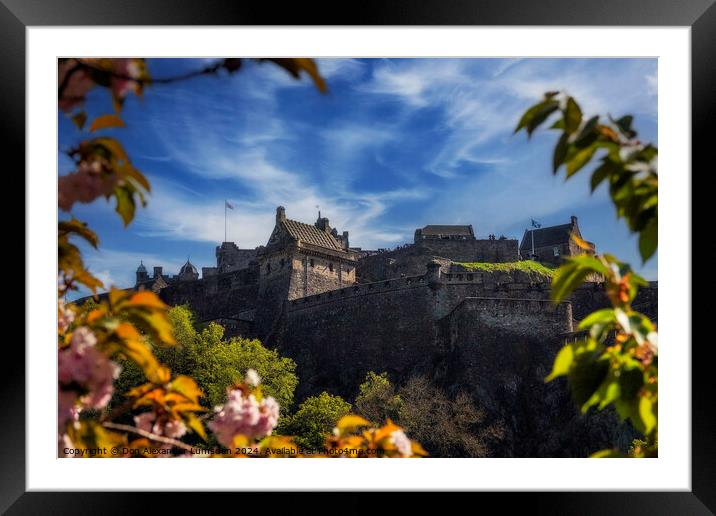 Edinburgh Castle Framed Mounted Print by Don Alexander Lumsden