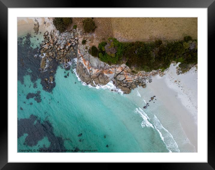 The Gardens, Bay of Fires, Tasmania Framed Mounted Print by Paul Martin