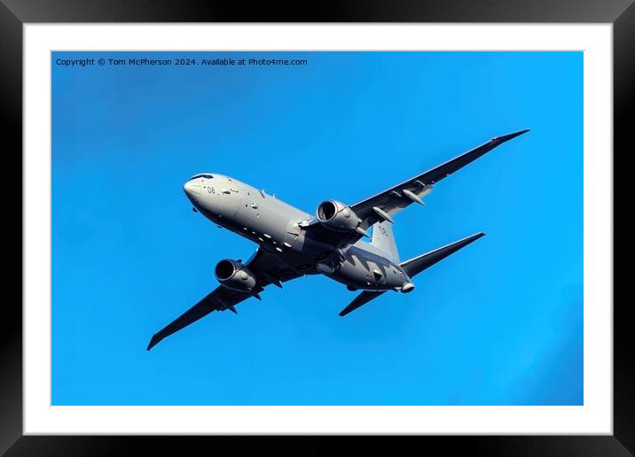 The Poseidon MRA1 (P-8A) Framed Mounted Print by Tom McPherson