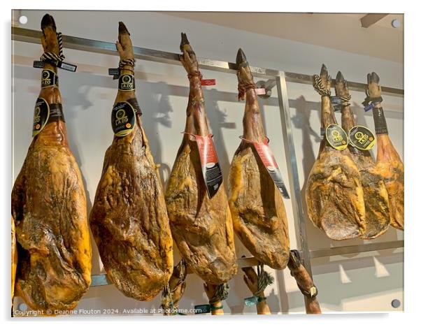 Jamon Iberico - Iberian Ham Acrylic by Deanne Flouton