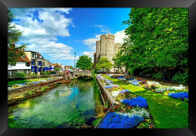 Westgate Gardens Canterbury  Framed Print by Alison Chambers
