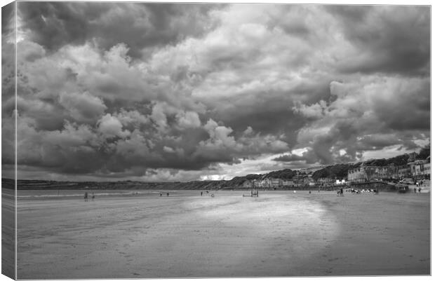 Filey Beach Canvas Print by Alison Chambers