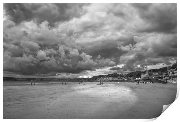 Filey Beach Print by Alison Chambers