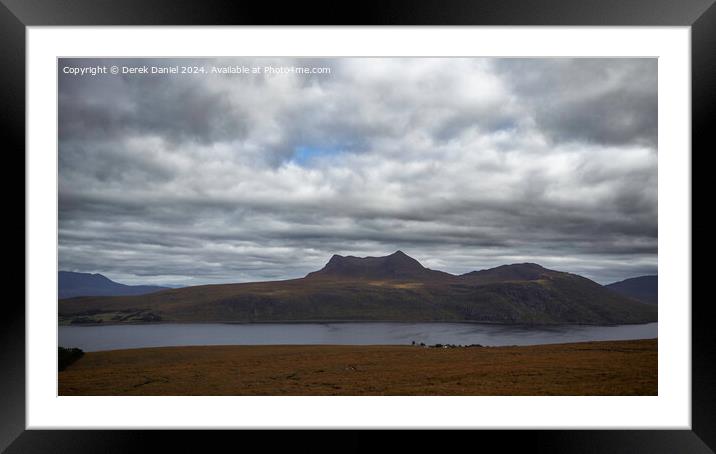 Loch Maree Framed Mounted Print by Derek Daniel