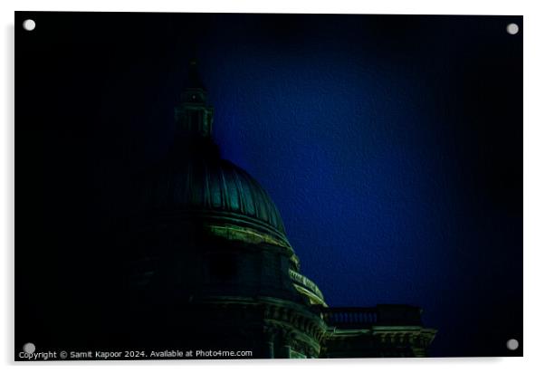 St Pauls Cathedral London Acrylic by Samit Kapoor