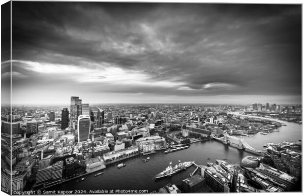View from the Shard Canvas Print by Samit Kapoor