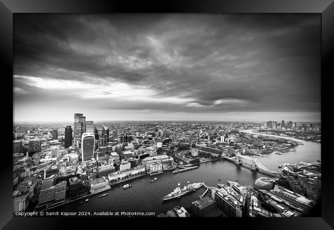 View from the Shard Framed Print by Samit Kapoor