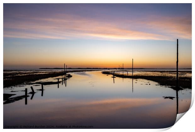 Pilgrim's Way Dawn Print by Richard Burdon