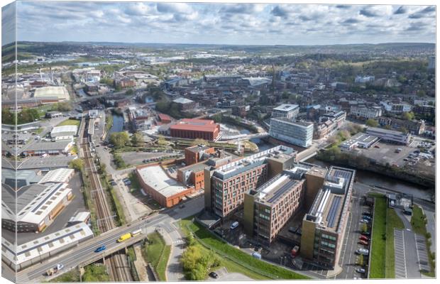 Rotherham Town Canvas Print by Apollo Aerial Photography