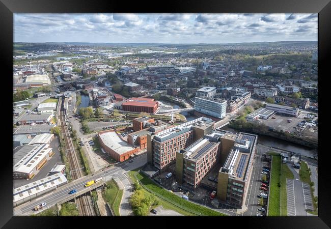 Rotherham Town Framed Print by Apollo Aerial Photography