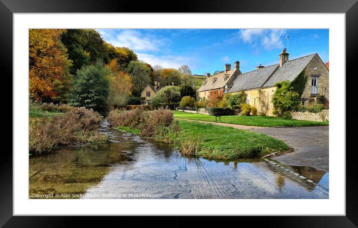 Cotswold Village Framed Mounted Print by Alan Smith