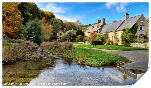 Cotswold Village Print by Alan Smith