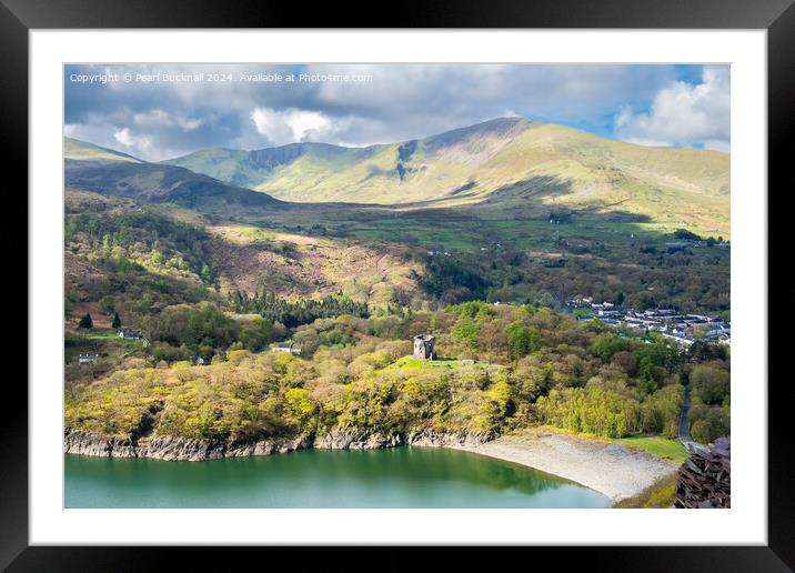 Dolbadarn Castle in Llanberis Snowdonia Framed Mounted Print by Pearl Bucknall