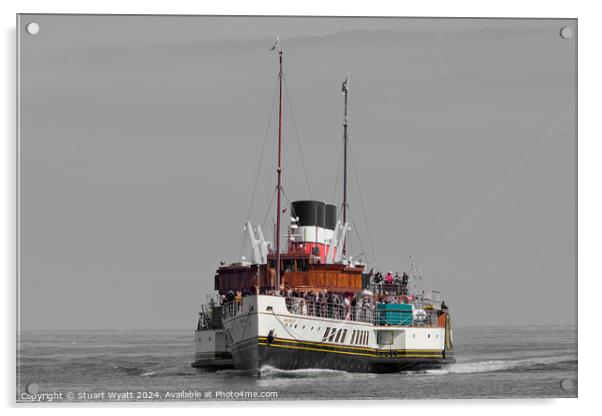 Waverley Paddle Steamer Acrylic by Stuart Wyatt