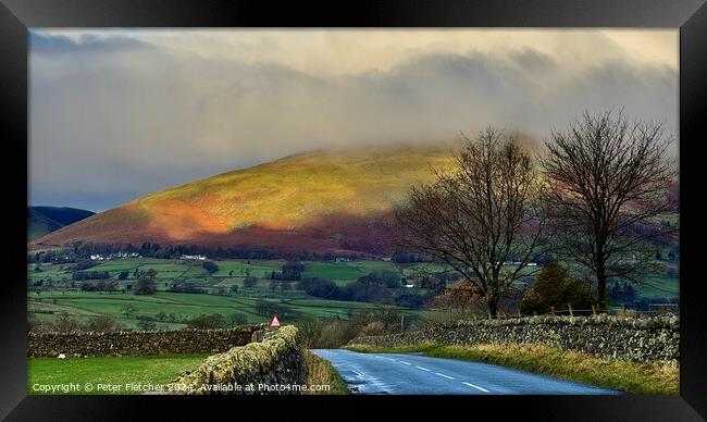 The long road Framed Print by Peter Fletcher