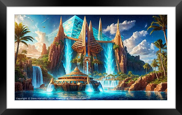 Atlantean Dreams 15 Framed Mounted Print by Dave Harnetty