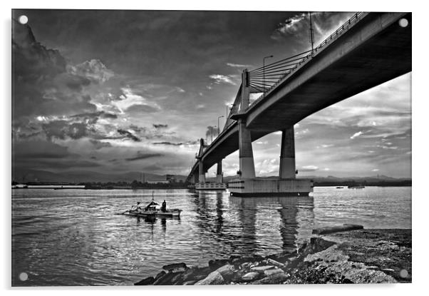 Cebu Marcelo Fernan Bridge  Acrylic by Darren Galpin