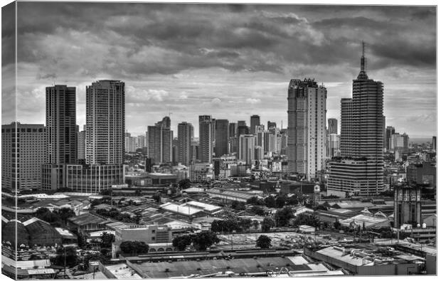 Makati Skyline  Canvas Print by Darren Galpin