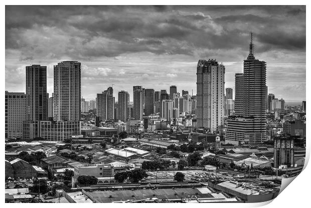 Makati Skyline  Print by Darren Galpin