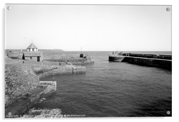 Charlestown Harbour Acrylic by Stephen Young