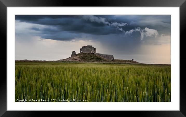 Duffus Castle Framed Mounted Print by Tom McPherson