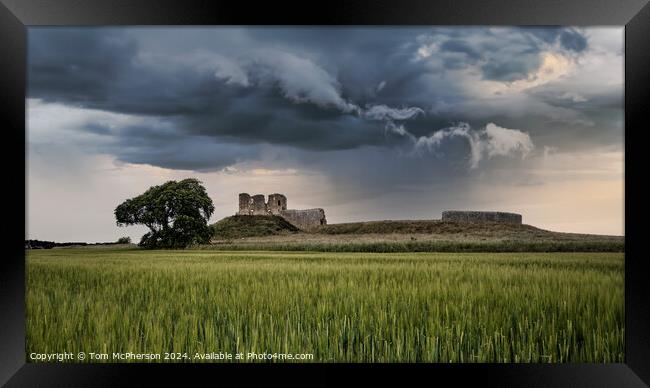 Duffus Castle Framed Print by Tom McPherson