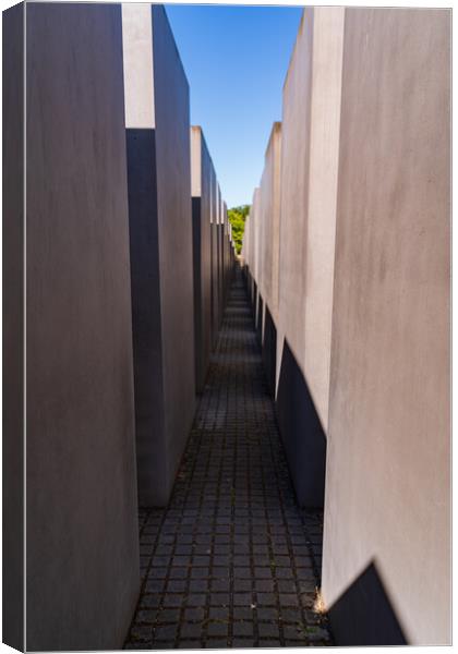 Memorial to the Murdered Jews of Europe in Berlin, Germany Canvas Print by Chun Ju Wu
