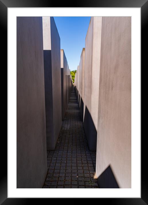 Memorial to the Murdered Jews of Europe in Berlin, Germany Framed Mounted Print by Chun Ju Wu