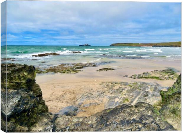 Godrevy View  Canvas Print by Beryl Curran