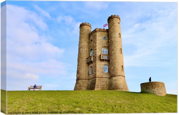 Broadway Tower, The Cotswolds Canvas Print by Alice Rose Lenton