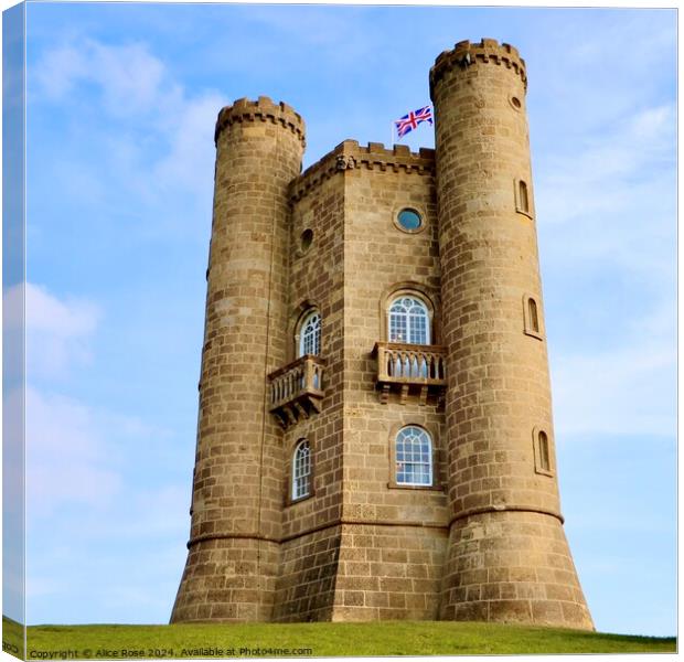 Broadway Tower, The Cotswolds Canvas Print by Alice Rose Lenton