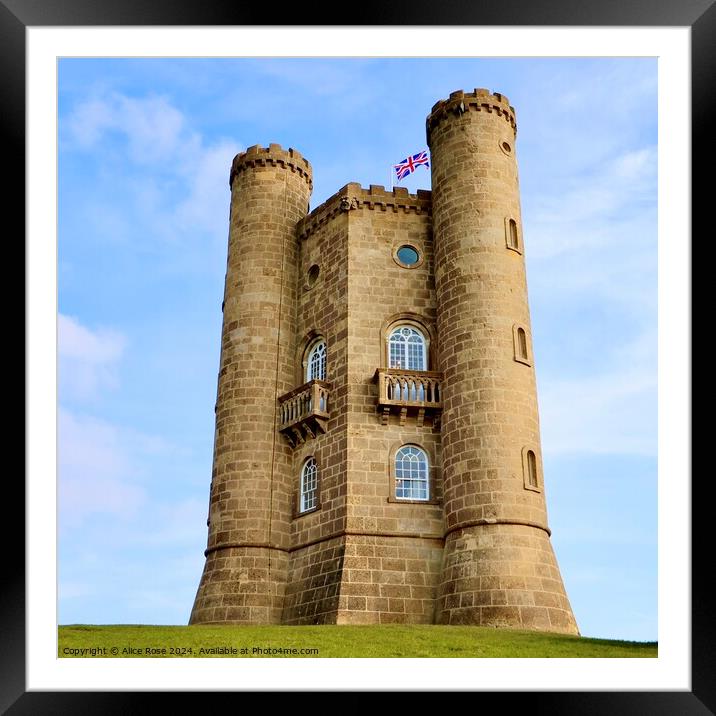 Broadway Tower, The Cotswolds Framed Mounted Print by Alice Rose Lenton