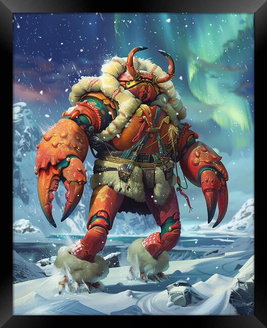 Arctic Anthropomorphic Crab Framed Print by Steve Smith