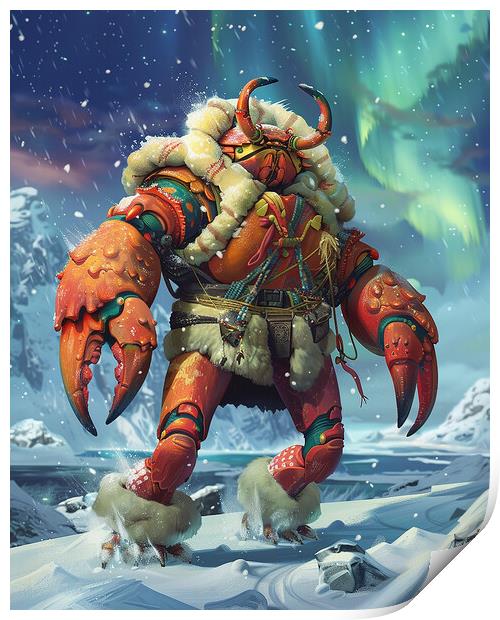 Arctic Anthropomorphic Crab Print by Steve Smith
