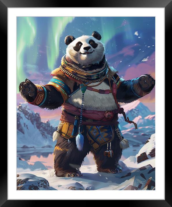 Arctic Anthropomorphic Panda Framed Mounted Print by Steve Smith