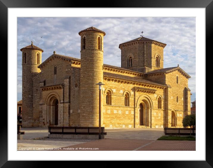 Church of San Martin - Fromista Framed Mounted Print by Laszlo Konya