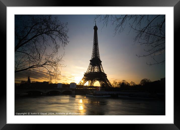 Eiffel Tower Framed Mounted Print by Justo II Gayad