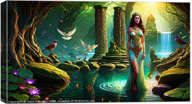 Celtic Dreams-The Enchanted Forest 2 Canvas Print by Dave Harnetty