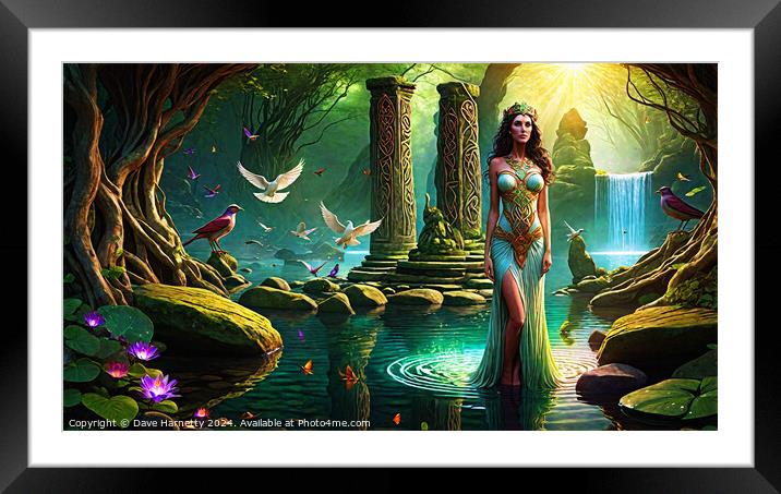 Celtic Dreams-The Enchanted Forest 2 Framed Mounted Print by Dave Harnetty