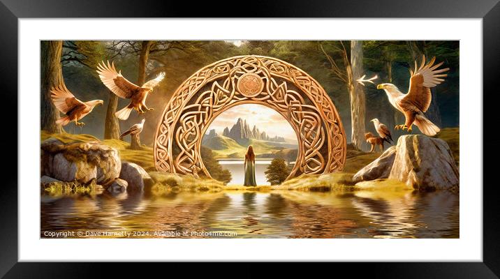 Northern Lands-The Other World Framed Mounted Print by Dave Harnetty