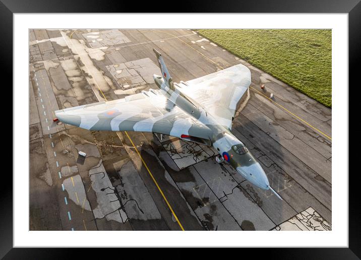 Vulcan Bomber XH558 Framed Mounted Print by J Biggadike