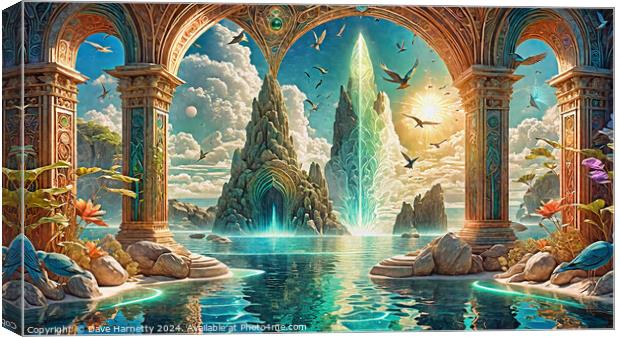 Atlantean Dreams 19 Canvas Print by Dave Harnetty