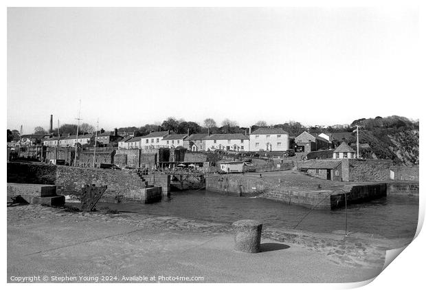 Charlestown Port, Cornwall, UK Print by Stephen Young